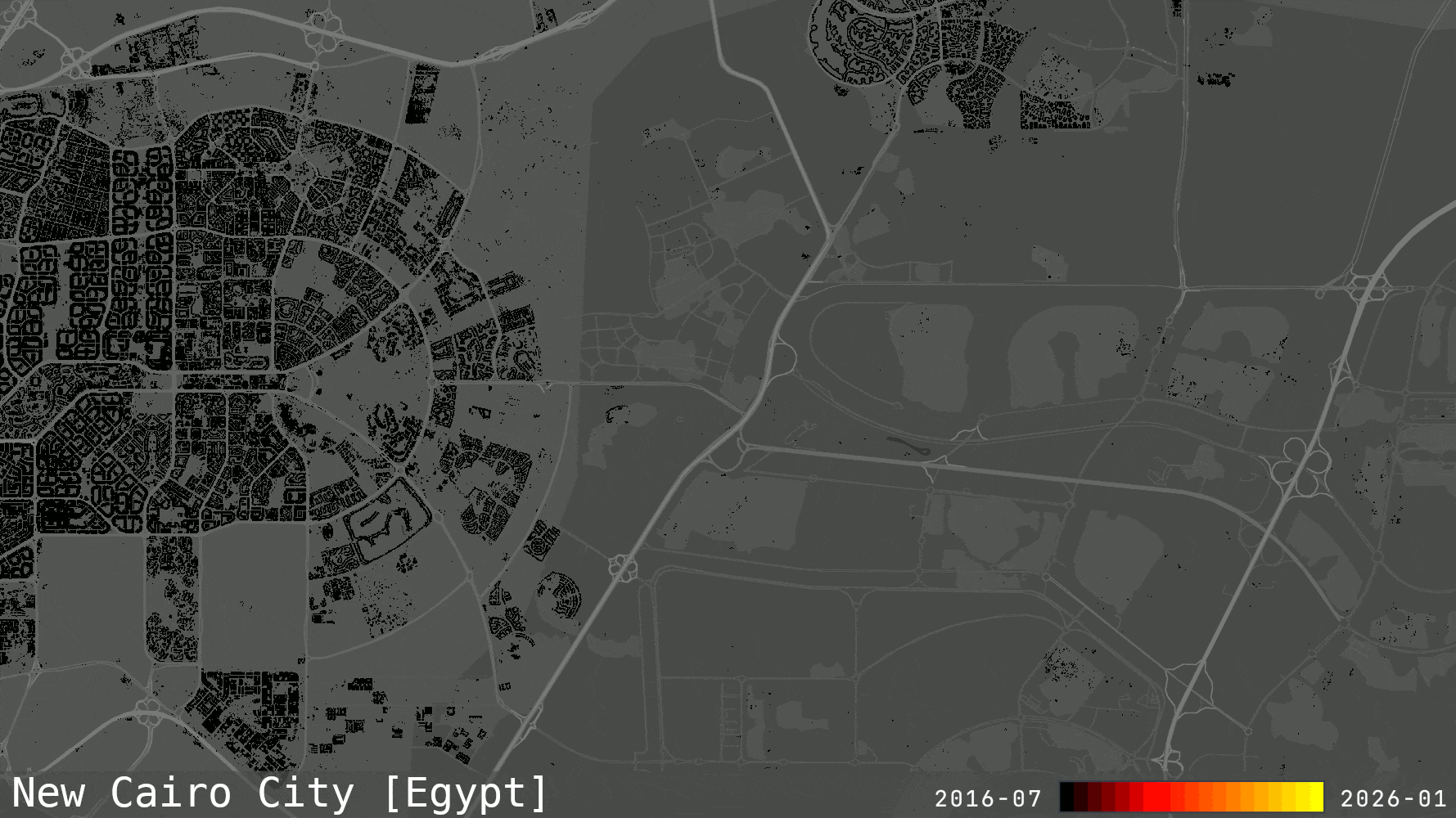 Urban expansion in New Cairo